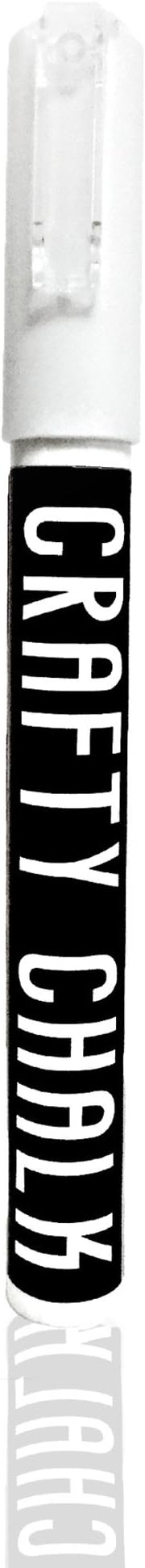 Liquid Chalk - for Blackboard Contact Paper - menu Board - White Marker- 1 Pack - Marker Set - Dry Erase Markers for Kids - Design - Get Crafty Chalk Markers - Draw on Windows - Create Art