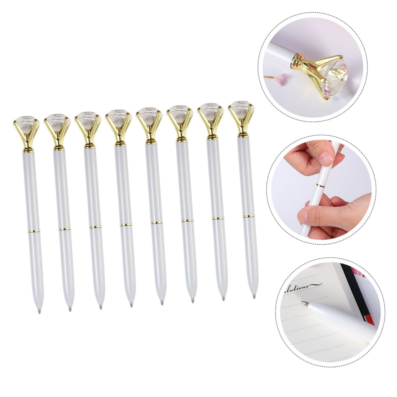 4 Ensembles Stylo À Bille Stylos Effaçables Stylos Pour Adultes Ultra Amusants Marqueurs Feutres À Pointe Trousse À Crayons Pour Filles Un Verre Blanche 8 Pièces * 4