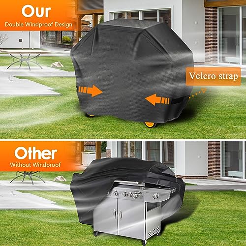 image for Aoretic Grill Cover, 58 inch Heavy Duty BBQ Gas Grill Cover for Outdoo
