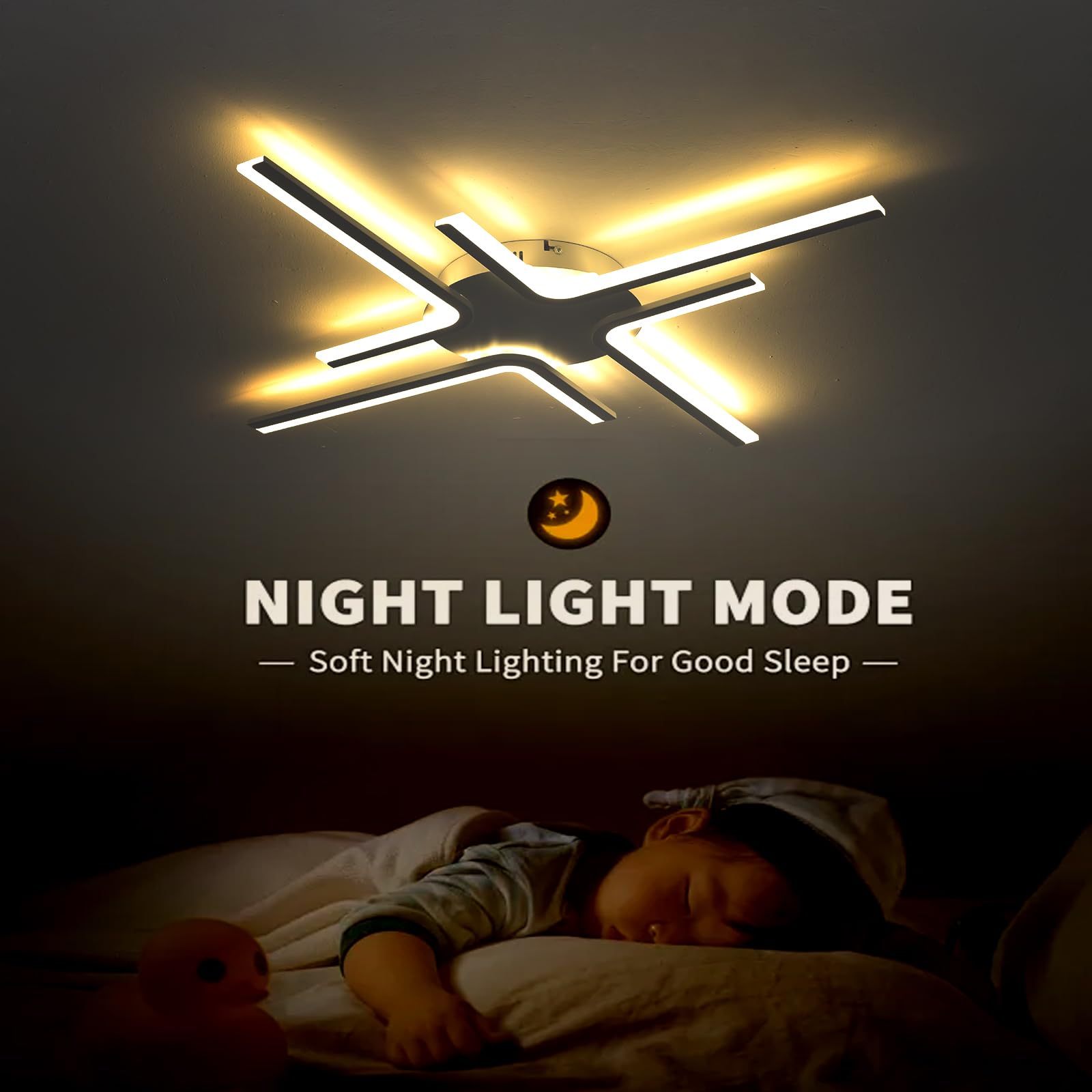 LáMpara Led Moderna Techo Con Control Remoto Y App LáMpara Techo AtenuacióN Continua Con FuncióN De Memoria,Blanco-4