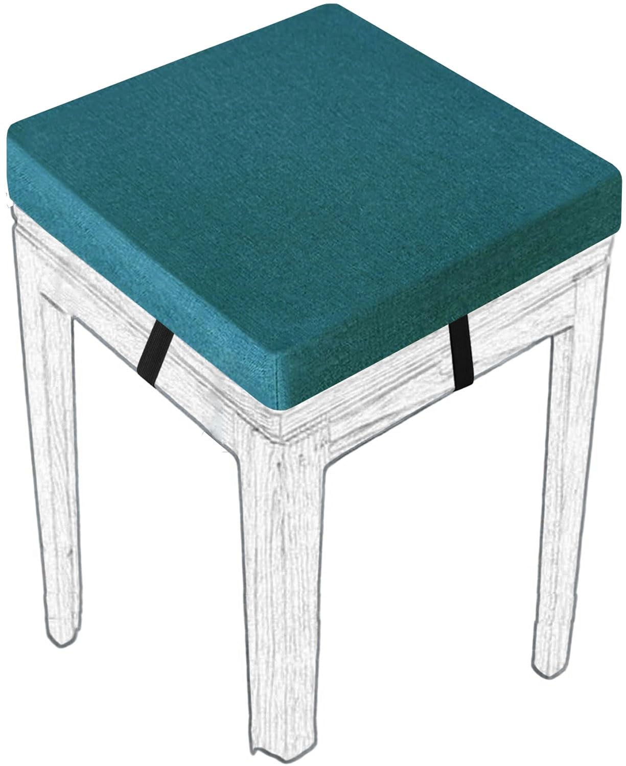 MCNDSI Stools Seat Cushion Square 30/45/35/40/50cm Thick Seat Pad with Ties Anti-Slip Dining Chair Pad with Washable Cover for Indoor,Garden,Kitchen,Bar Chairs,Wooden Chairs(#23,(1pc) 50x50x8cm)