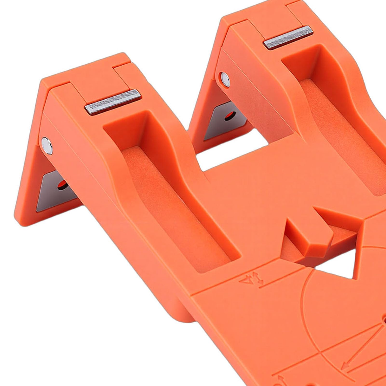 Sorandy Espaciador de Instalación de Bisagra, Placa de Bloqueo Magnético de ABS, Placa de Fijación con Broca Helicoidal de Carburo, Ideal para Bisagras de Puertas de Gabinetes, Armarios, Armarios y
