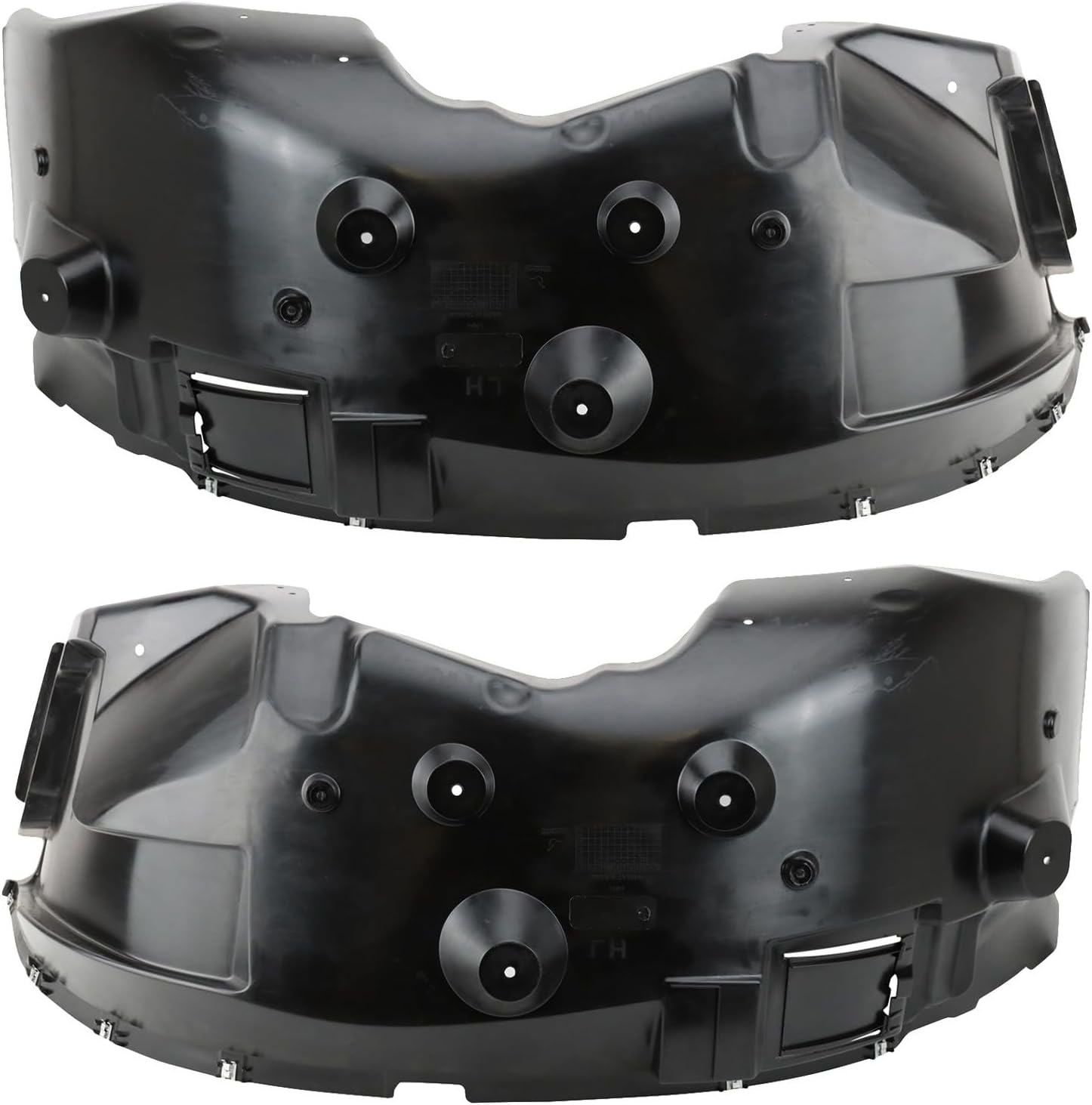 TRQ Front Inner Fender Liner Set for 2014-2018 Ram 2500 & 2013-2018 Ram 3500 - Direct Fit CH1248164 CH1249164