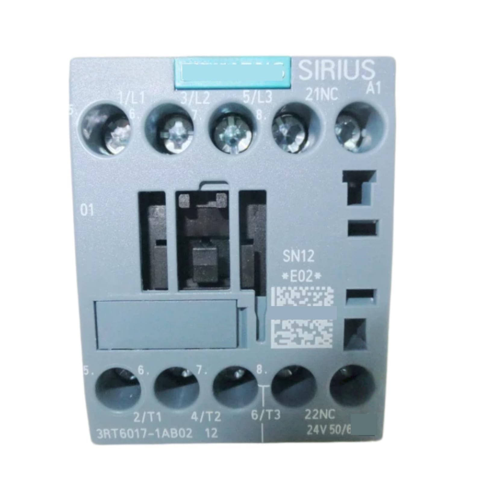 JHSLJCQS Contactors 3RT6017-1AB02 3RT60171AB02, 12A 24V 1NC DIN Rail Mount Contactor