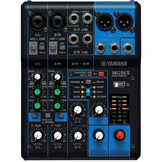 Yamaha MG06X 6-Input Compact Stereo Mixer