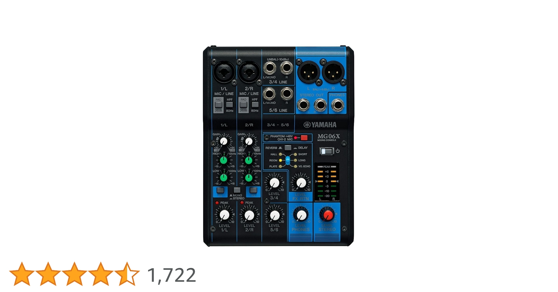 Amazon | ヤマハ YAMAHA 6チャンネルミキシングコンソール MG06X 最大