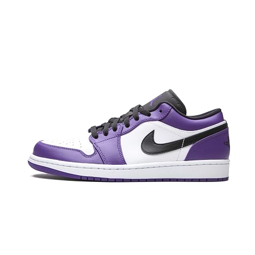 Jordan Mens Air 1 Low 553558 500 Court Purple - Size 10