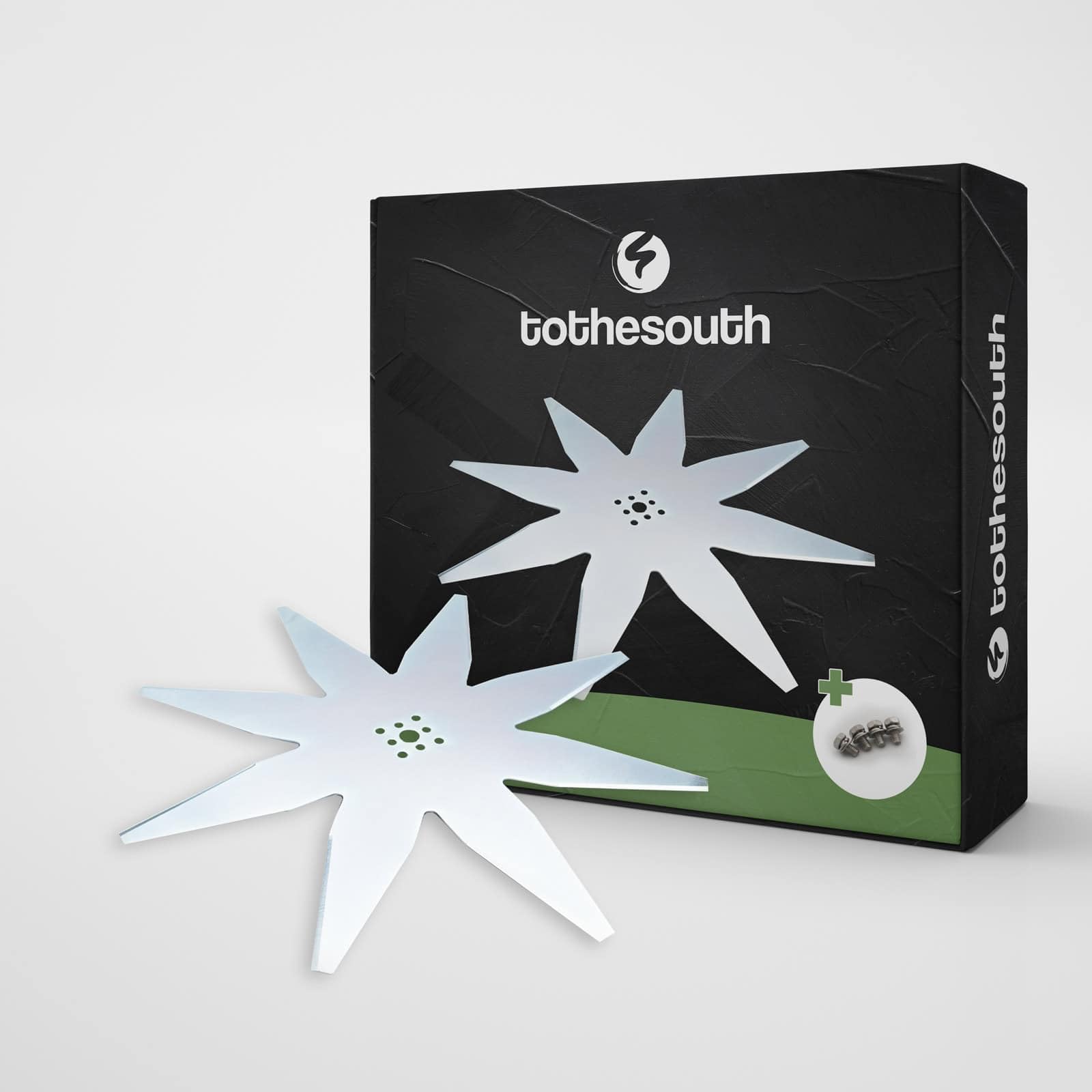 To the South® Cuchillo cortacésped robótico universal adecuado para limpiaparabrisas - 8 dientes (29cm) - 2x