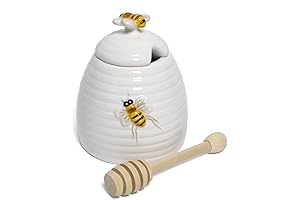 Mary Lake-Thompson Ceramic Beehive Honey Pot with Dipper