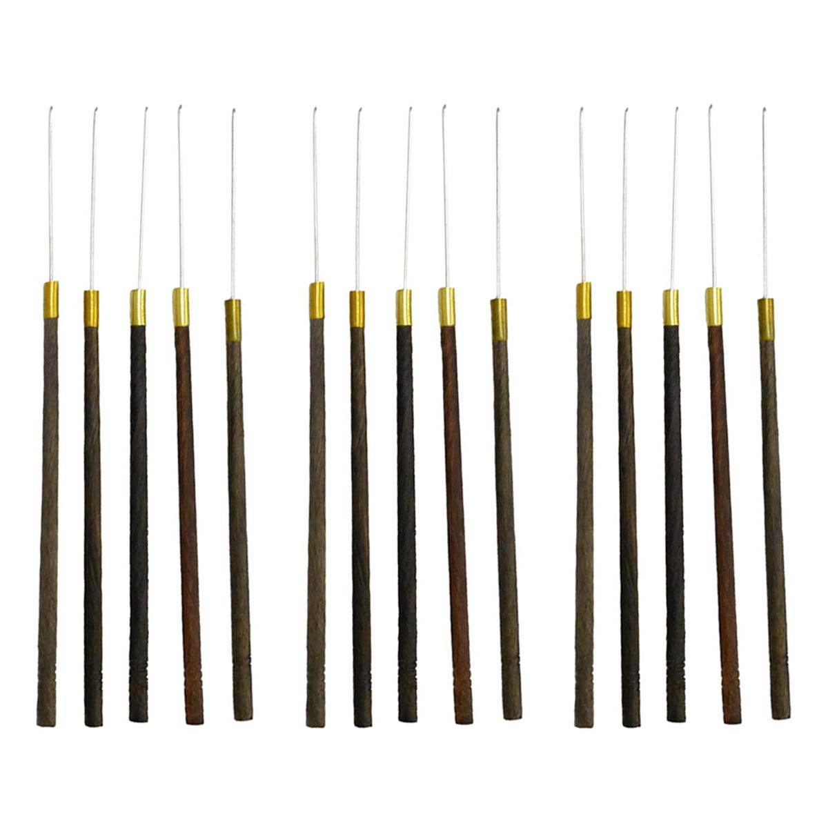 Embroiderymaterial Professional Aari Needle with Long Needle for Production Work of Hand Embroidery with Sequins & Beads Very Delicate Needles Easily Bend on Hard Surface Fabric - 15 Pieces
