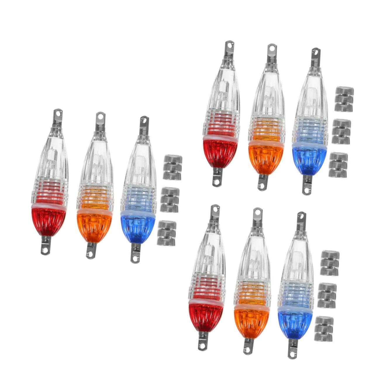 Toddmomy Flash Led Señuelos De Pesca Lámpara De Pesca Led Luz De Noche para Pescar Condujo Lámpara De Pesca Portátil Lámpara De Pesca Brillante Pc (Resina De Policarbonato)