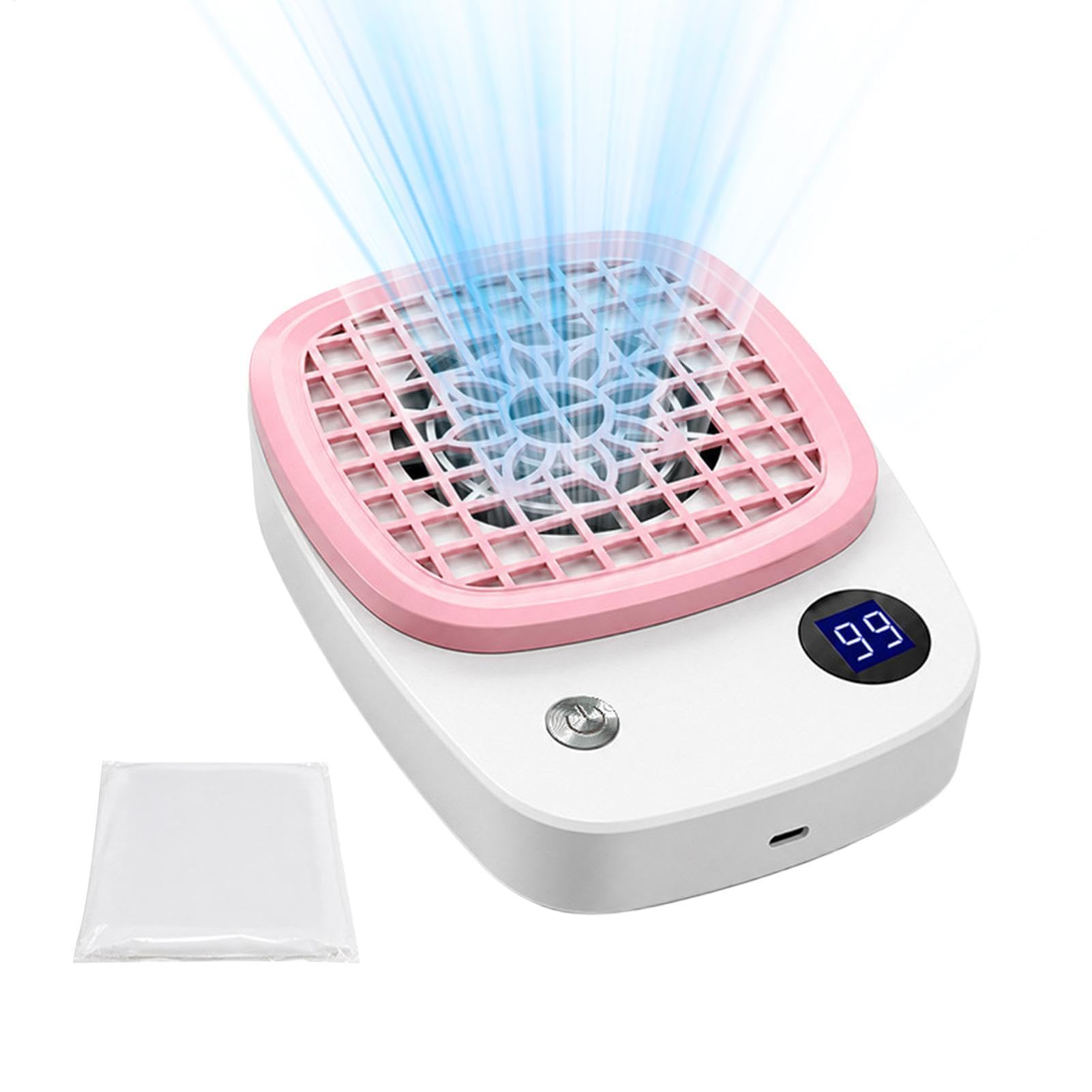 Colector de polvo de uñas de 4000 rpm para manicura, filtro de succión