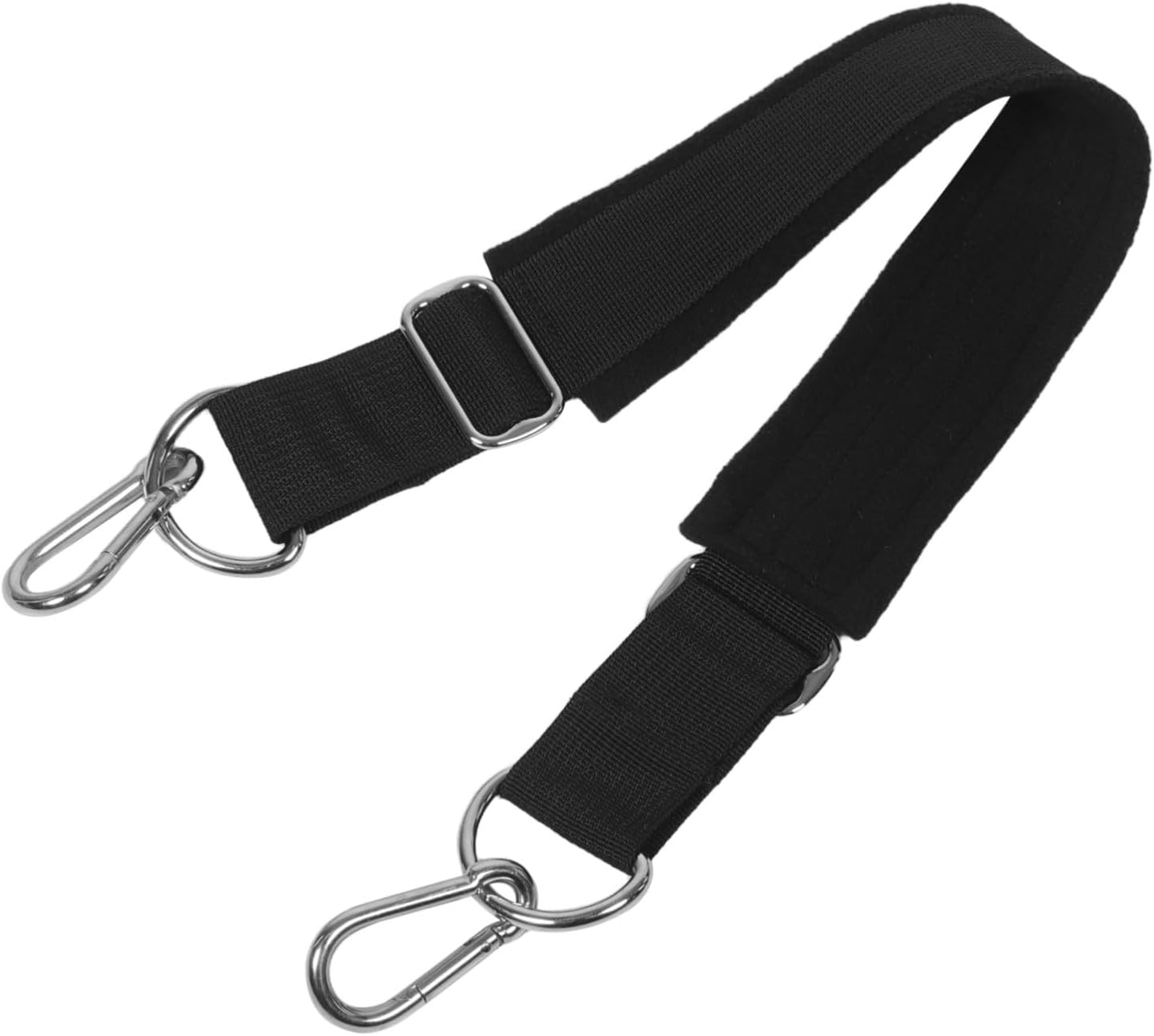 Pilates Foot Strap with Hooks, Nylon Stretch Band for Reformer