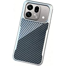 Magnetic Phone Case Compatible with Oppo Find X9s Pro, Slim Fit, Dual-Color Carbon Fiber Pattern, Shockproof Anti-Scratch Cover Silver