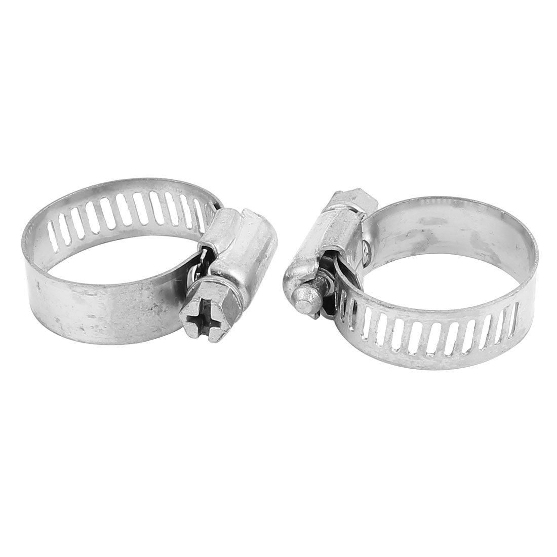 Aexit Adjustable 16-25mm Clamps Cable Tight Coolant Hose Pipe Fitting Worm Gear Clamp Strap Clamps 10 Pcs