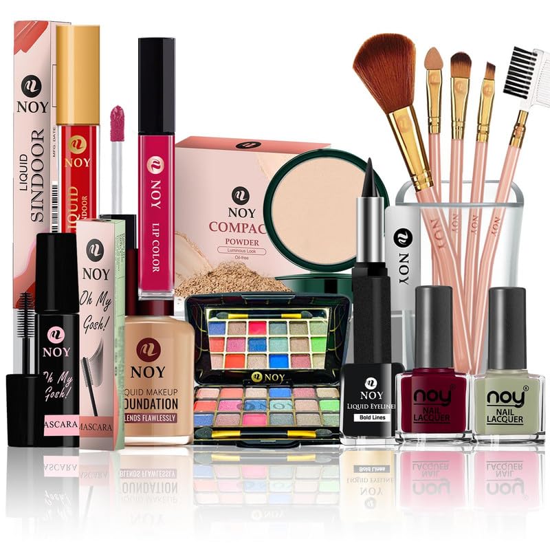 NOY Galactic Glam Space Themed Makeup Kit Sets Out of This World Styles 100% Toxic Free Ingredients & Lightweight NO#420 (Pack of-15)