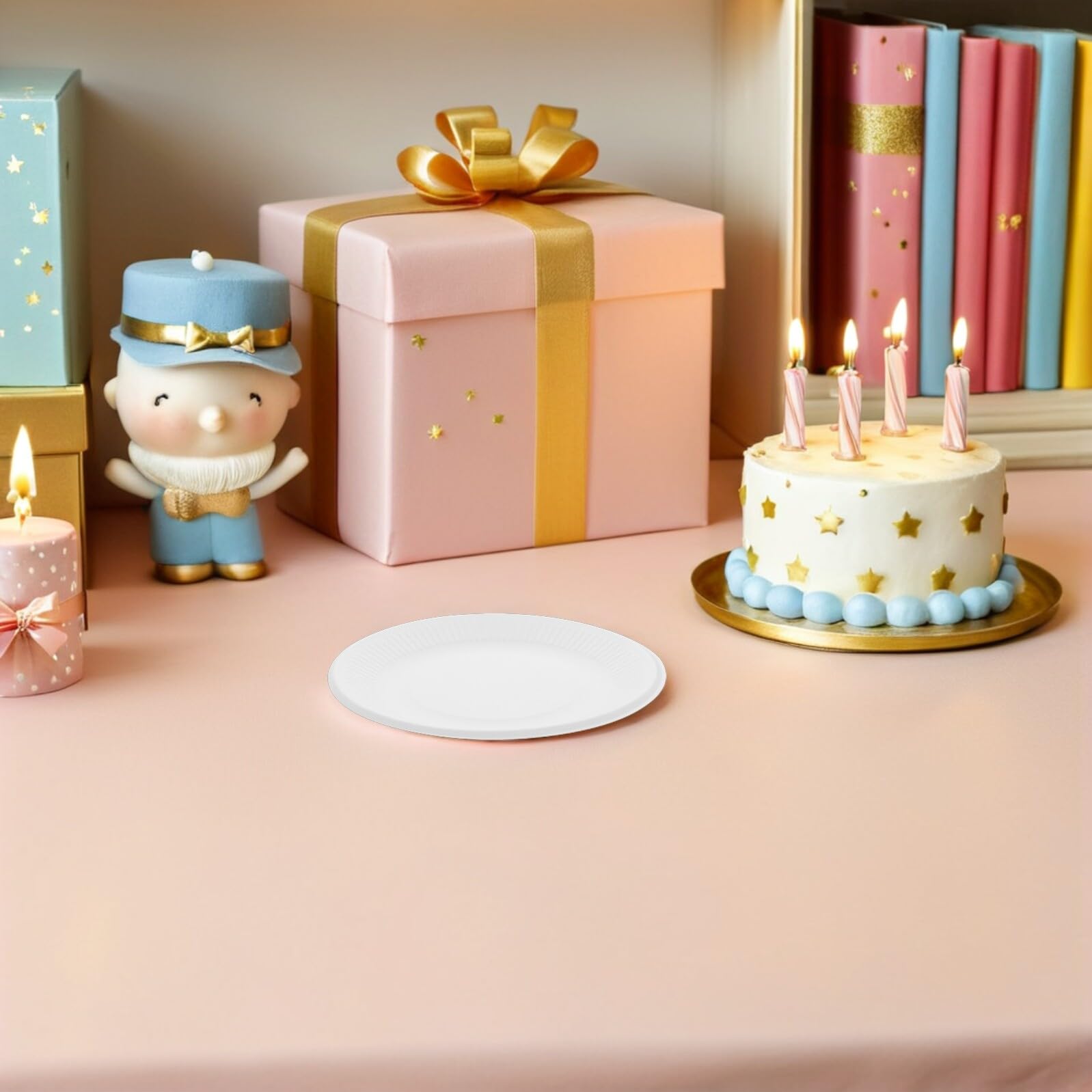200 Pezzi Piatti Spessi per Dessert Usa e Getta Resistenti e Compatti per Dolci Antipasti e Snack Feste e Matrimoni