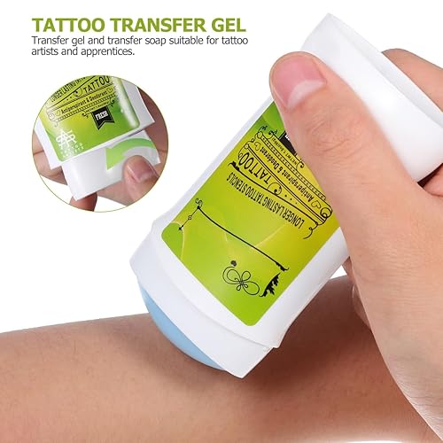 Miniatura 3 de DOITOOL Gel de transferencia de tatuajes para suministros de tatuaje, barra de gel de transferencia, suministros de jabón verde, protección limpia y