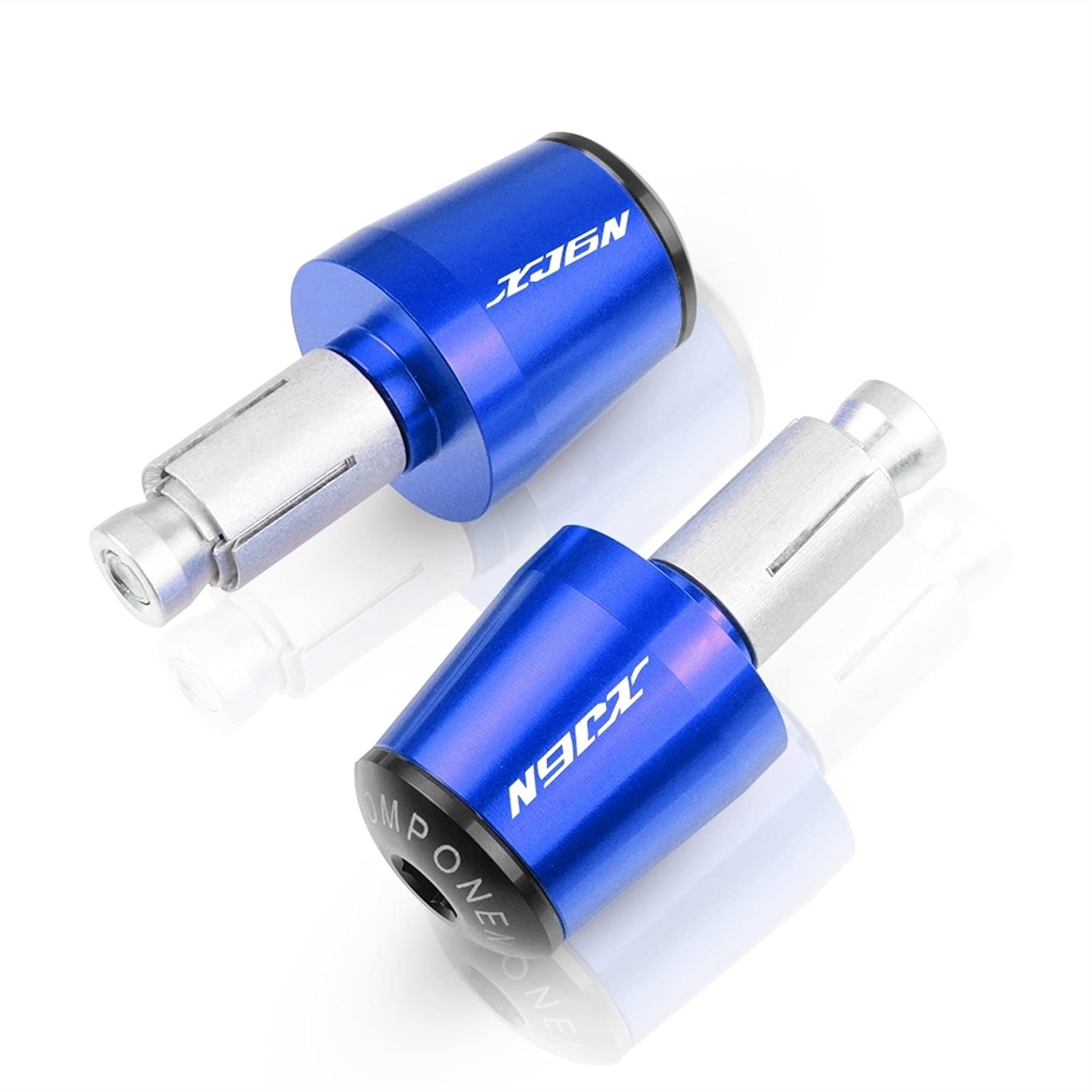 Contrepoids de Guidon XJ6 Anti-Vibration Curseurs de Protection Moto Bleu 22mm