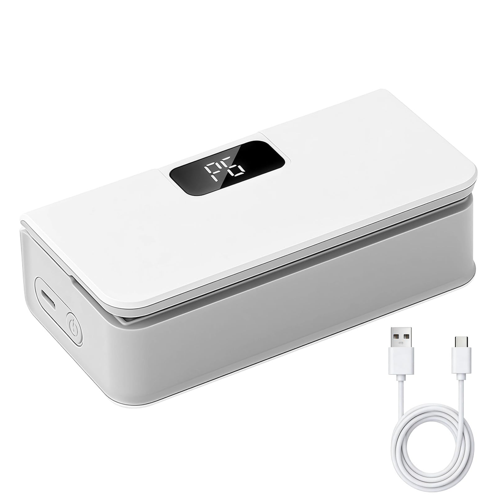 Sellador de Bolsas Mini Recargable con Imán, Selladora Térmica 2 en 1 con 6 Modos de Temperatura y Cortador, Sellado Hermético Portátil para Alimentos, Snacks, Cocina y Viajes, Blanco