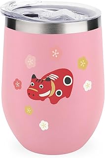 魔法瓶 赤べこ 卵殻カップ コーヒーマグ 水筒 真空カップ U字型 マグボトル ステンレス製 蓋付き 保温保冷 漏れ防止 大容量 おしゃれ 誕生日 贈り物 350ml 通勤 通学