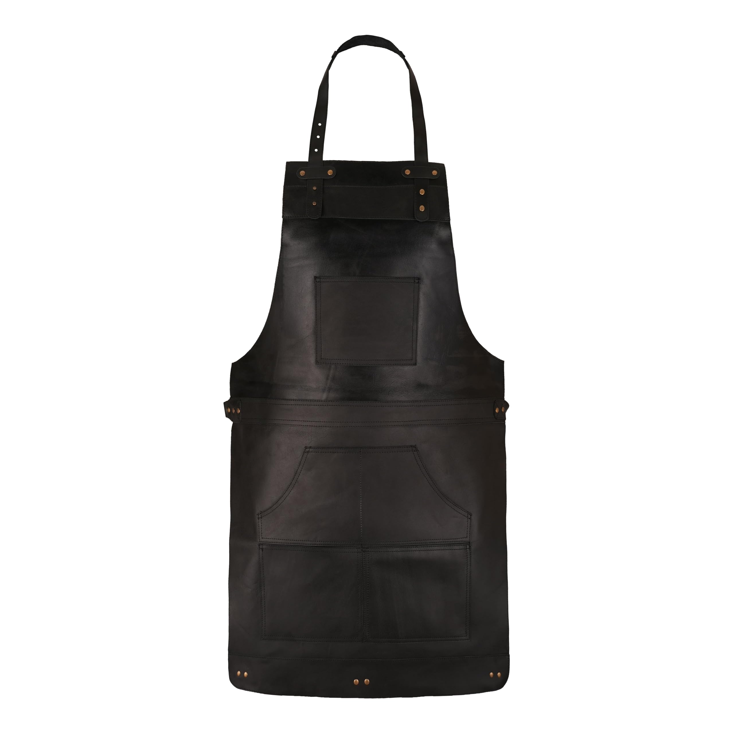 Full Grain Leather Apron for Butcher, Barber, Woodwork, Cook, BBQ, Blacksmith,