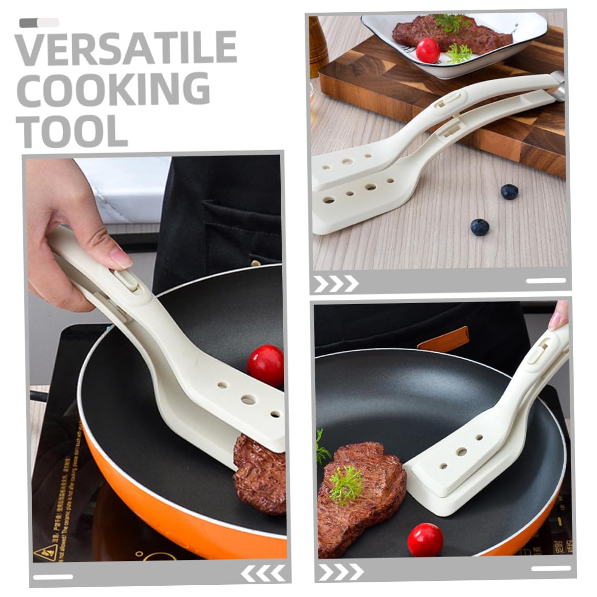 IMIKEYA 5stücke Silicone Spatula Tongs Hochtemperaturbeständige -küchenzange Mit Rutschfestem Griff Für Sicheres Grillen Und Kochen Für Bbq Und Steakzubereitung