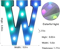 Vista 250 de Foaky LED Letter Lights Sign Marquee Light Up Letters Sign for Night Light Wedding/Birthday Party Battery Powered Christmas Lamp Home Bar