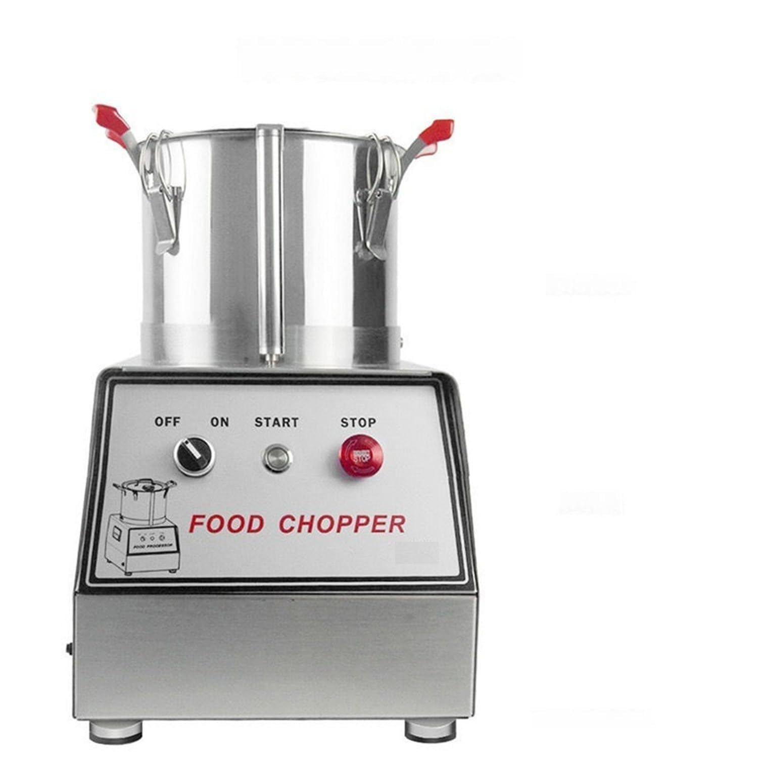 Procesador de Alimentos Comercial, picadora eléctrica de Verduras, Acero Inoxidable, Ideal para Picar Verduras, Frutas, Granos, Frutos Secos y Jengibre