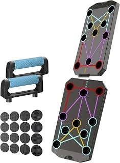 Push-up board fitness portable push-up board set with handles foldable equipment for chest abdomen arm back training