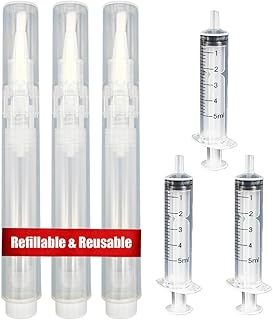 3 Pack 6ml Refillable Touch Up Paint Pens, Empty Paint Brush Pen for Walls,