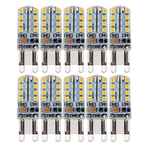 10X G9 Ampoule LED 2.5W Super Lumineux LED Bulb 32 SMD 2835 Spot LED Blanc Chaud 200-220LM LED à économie d'énergie Ampoule LED AC200-240V