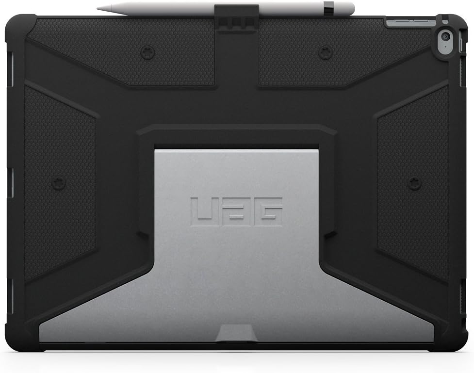 URBAN ARMOR GEAR [UAG] iPad Pro 12.9-inch (1st Gen, 2015) Feather-Light Rugged [Black] Aluminum Stand Military Drop Tested iPad Case