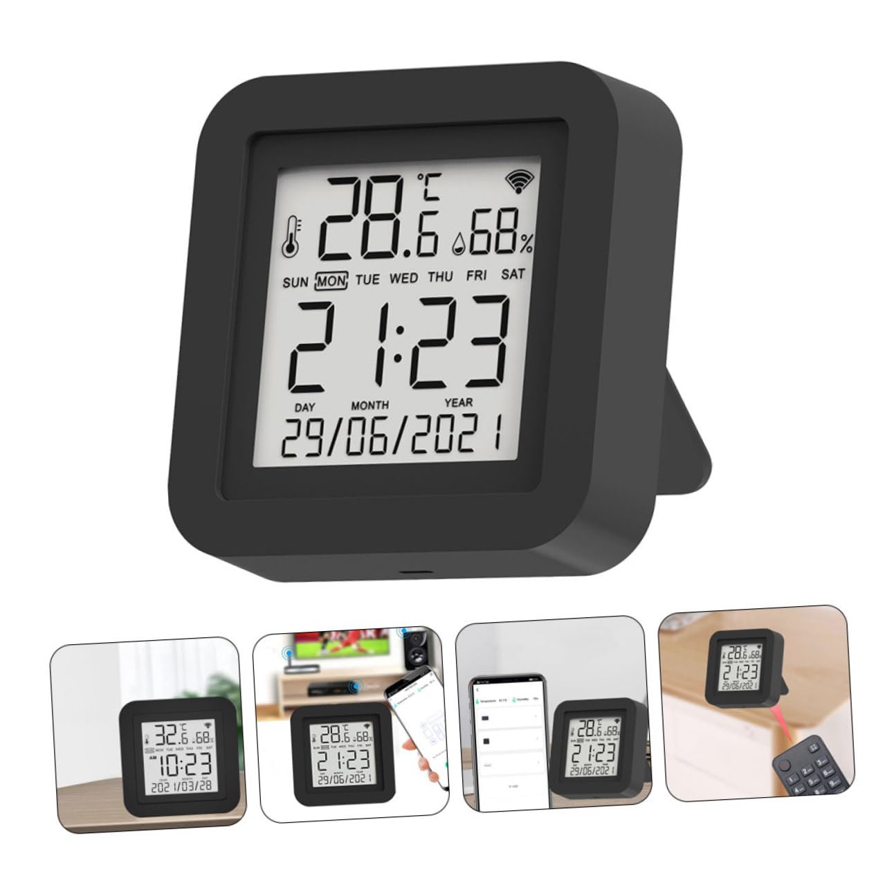 TOYANDONA Hygromètre Capteur de Température Hygromètre pour Chambre de Thermomètre Intérieur Numérique Jauge Humidité