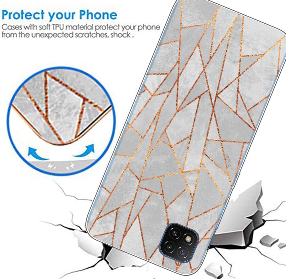 3 Pack Cover In Silicone TPU Per Xiaomi Redmi 10A E 9C – Sottile, Antigraffio E Antiscivolo - 4