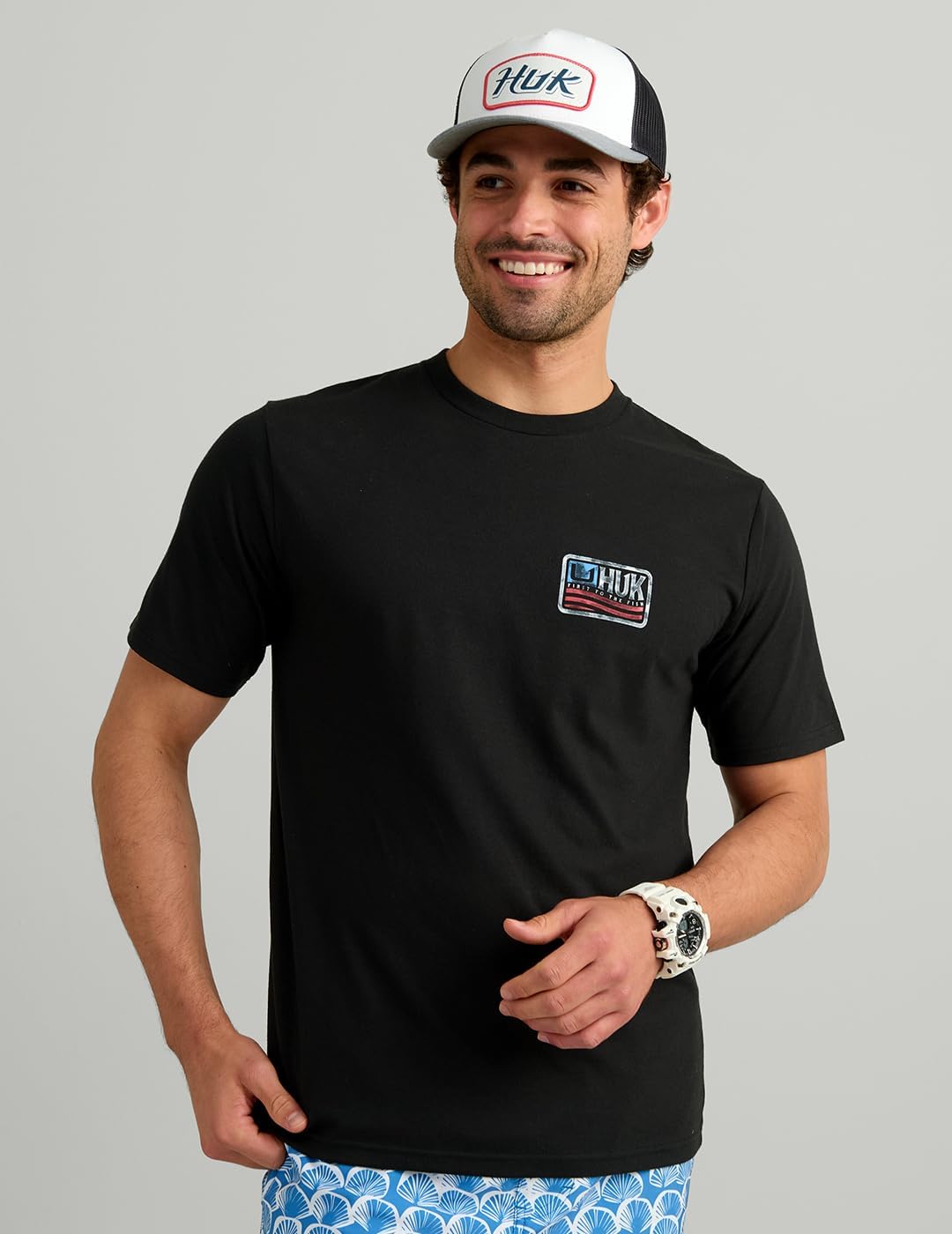 HUK Men's Short Sleeve Performance Tee, Fishing T-Shirt for Men