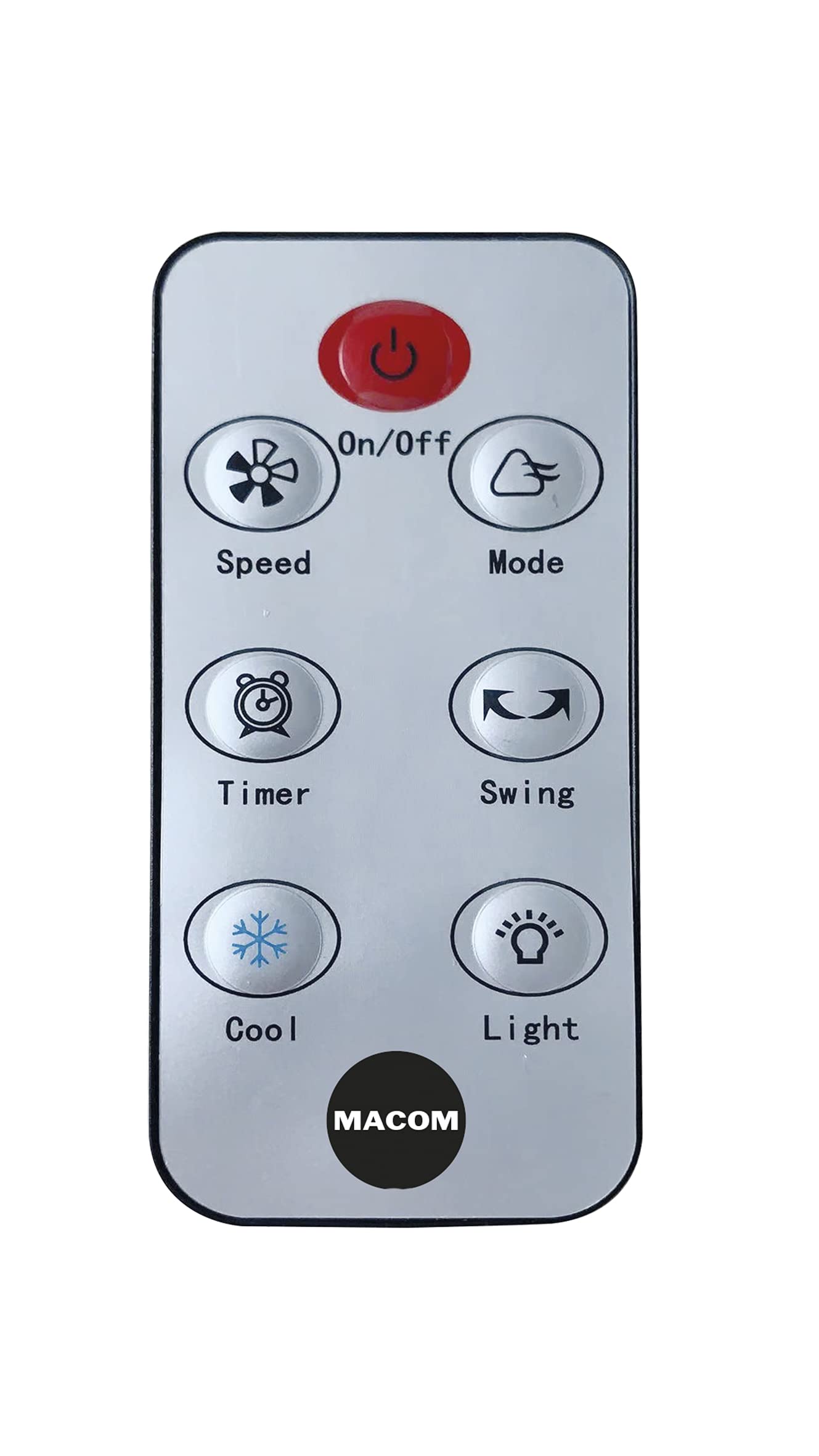 MACOM Enjoy & Relax 989 Bladeless Breeze Raffrescatore Evaporativo Senza Pale, Grigio, Portata 10 m3/Minut