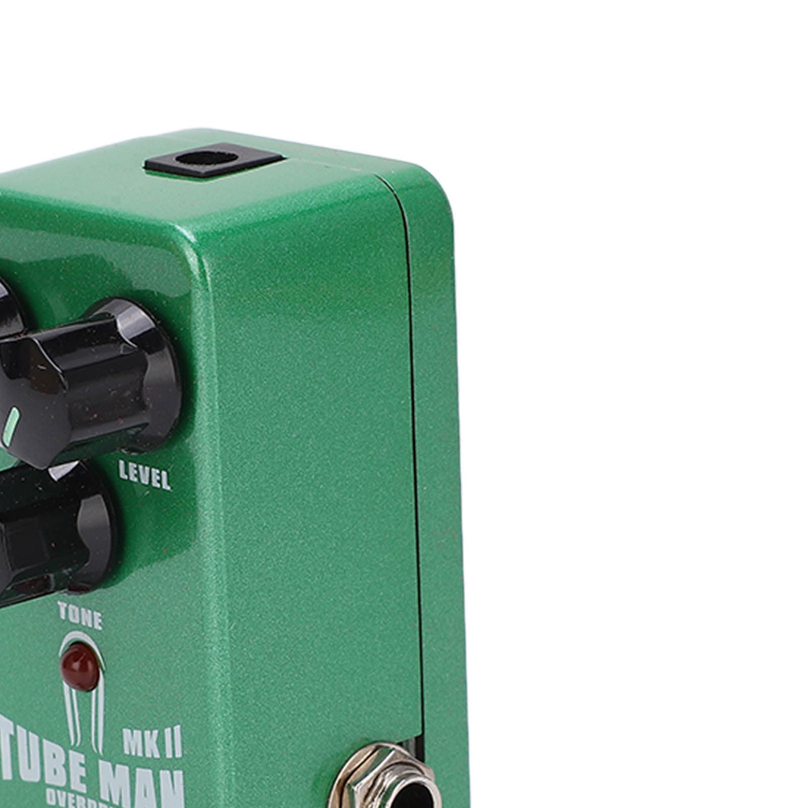 Pedale effetto per chitarra TUBE MAN Overdrive Mini accessorio per strumento regolabile Verde Qualità professionale Suono caldo e naturale per chitarristi elettrici Guscio in
