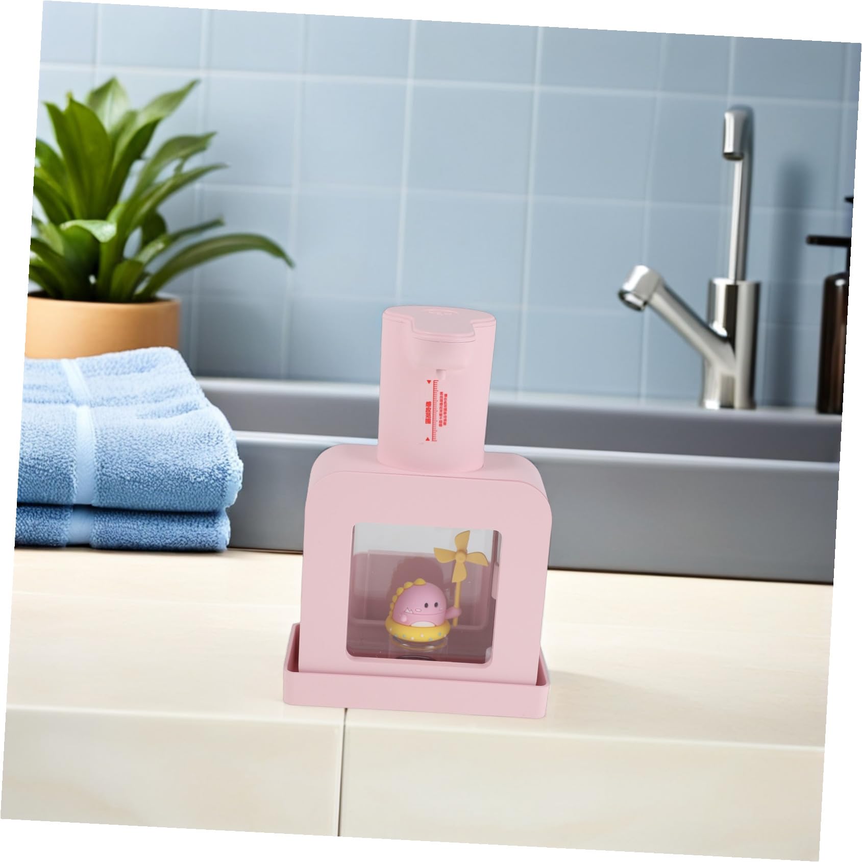Zerodeko distributori di lozione distributore di lozioni distributore di sapone ricaricabile ABS Pink