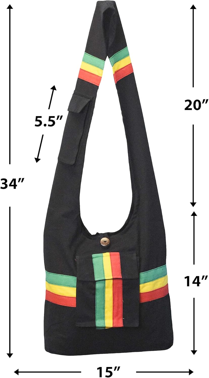 Mandala Crafts Hippie Bag, Large Boho Hobo Purse for Women, Crossbody Shoulder Sling Bags for Indie Style Bohemian Accessory - Image 4