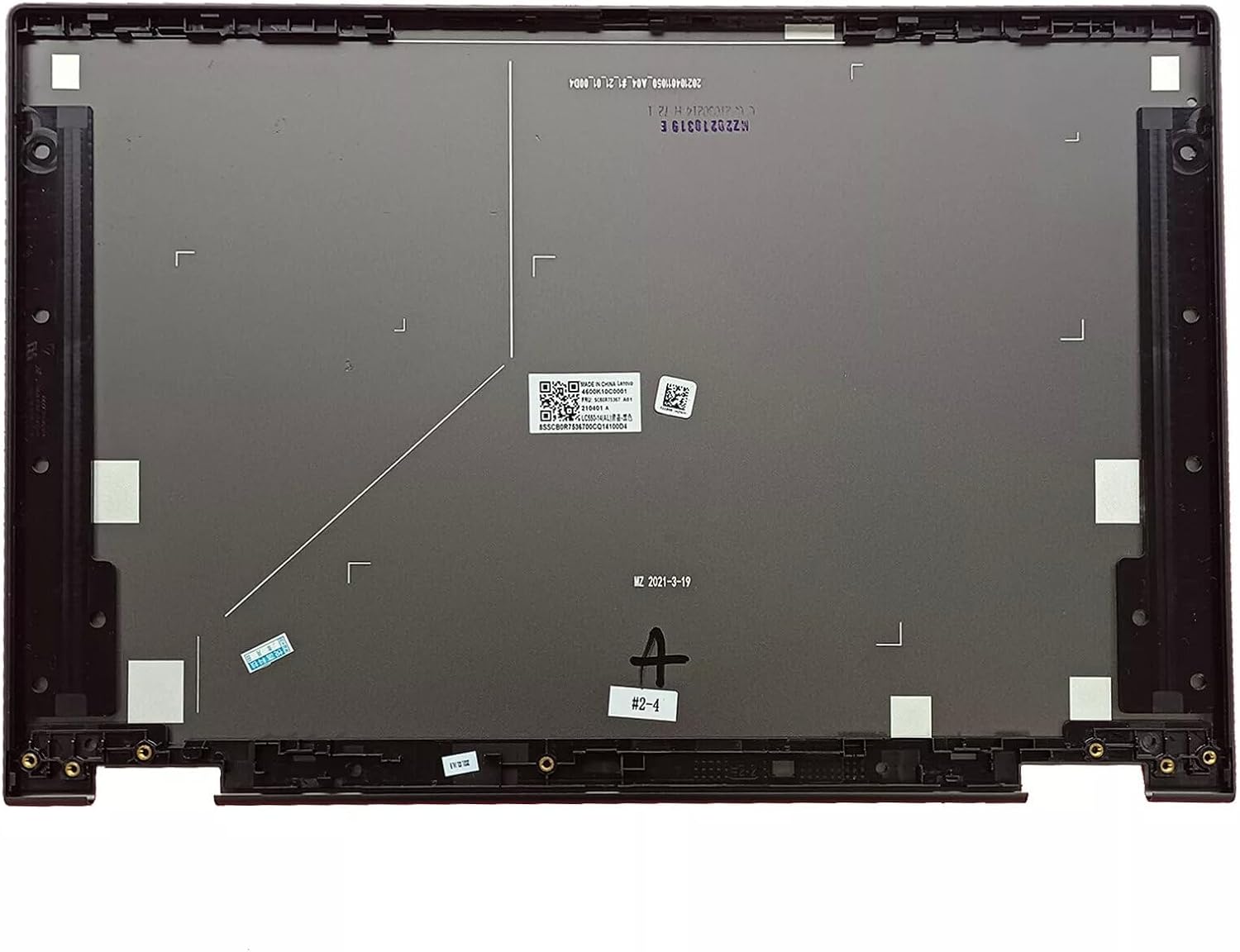 Replacement Laptop LCD Cover Back Rear Top Lid for Lenovo Ideapad Flex 5-14IIL05 5-14ITL05 5-14ARE05 5 14IIL05 14ITL05 5CB0Y85291 5CB0Y85290 5CB0Y85292 460.0K10C.0001 Metal Version (Gray)