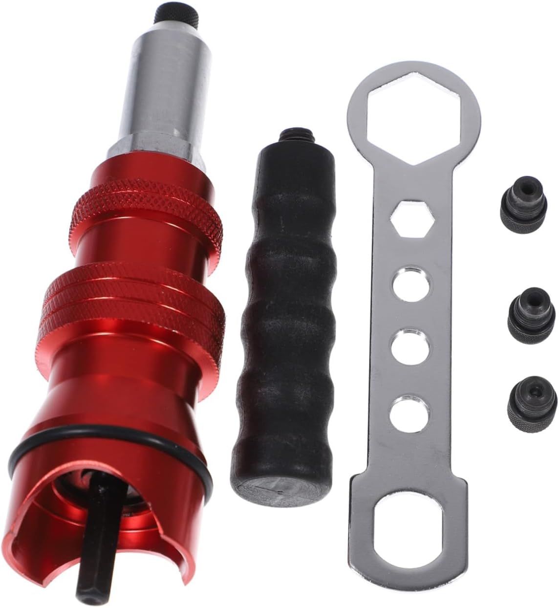 1set Cordless Rivet Tool Adapter Electric Rivet Connector Head for Easy Installation Includes for Aluminum Alloy Riveting Efficient Drilling and Pulling