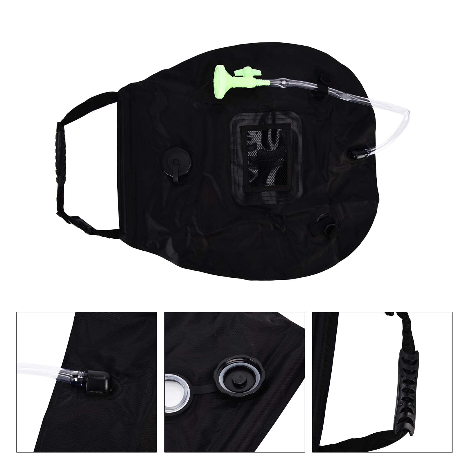 Restokki Shower Bag Retractable Non Toxic Environmentally Friendly High Bearing Portable Solar Shower Bag for Camping Travel