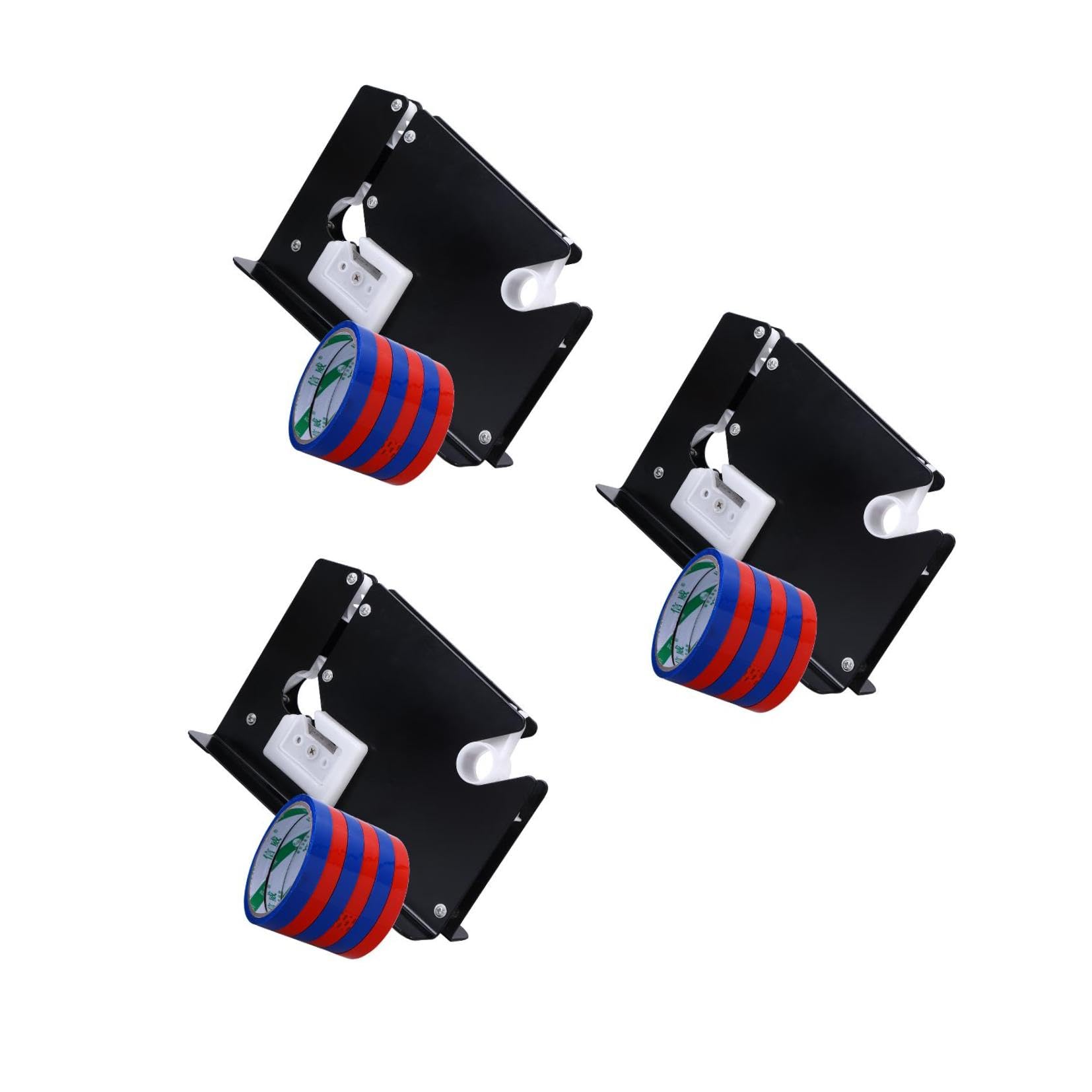 DOITOOL 3 Stück Bandschneider Spender Für Halsdichtband Heavy-duty-taschenkonus Bandspender Stahlbeutelkegel Mit Trimmer Zufällige Farbe