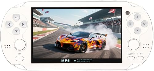 Miniatura 1 de Consola de juegos retro con pantalla de 4.3 pulgadas, sistema de juegos portátil de mano con doble joystick con más de 2000 juegos, conexión de TV,