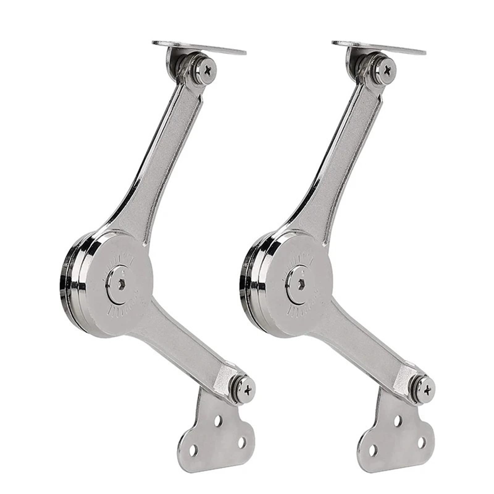 Cabinet Flap Stay Hinge Hydraulic Randomly Stop Hinges Kitchen Cabinet Door Adjustable Polish Hinge Furniture Lift Up Flap Stay Support Hardware