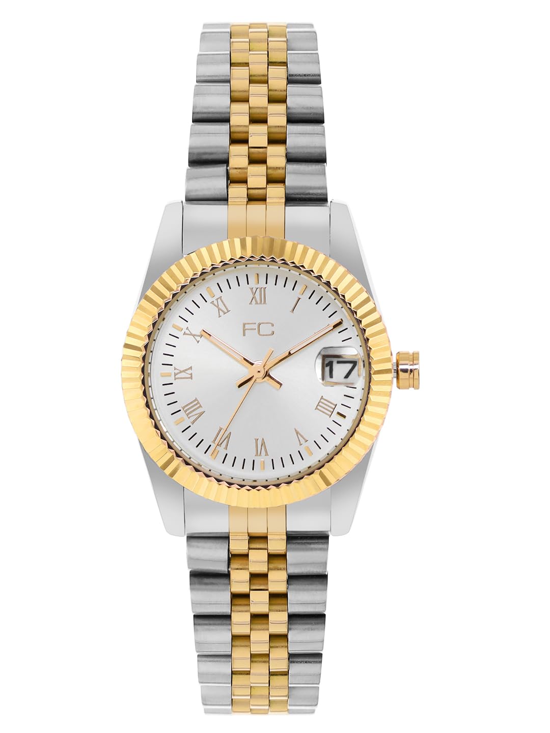 French Connection Stainless Steel Spring-Summer 2023 Analog Silver Dial Women's Watch-Fcn00085F, Band_Gold-image-15