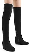 Vista 4 de DREAM PAIRS Women's Over The Knee Thigh High Wedge Heel Boots