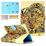 Universal Folio Case for 7 inch Tablet, Cookk PU Leather Multi-Angle Stand Magnetic Cover with Card