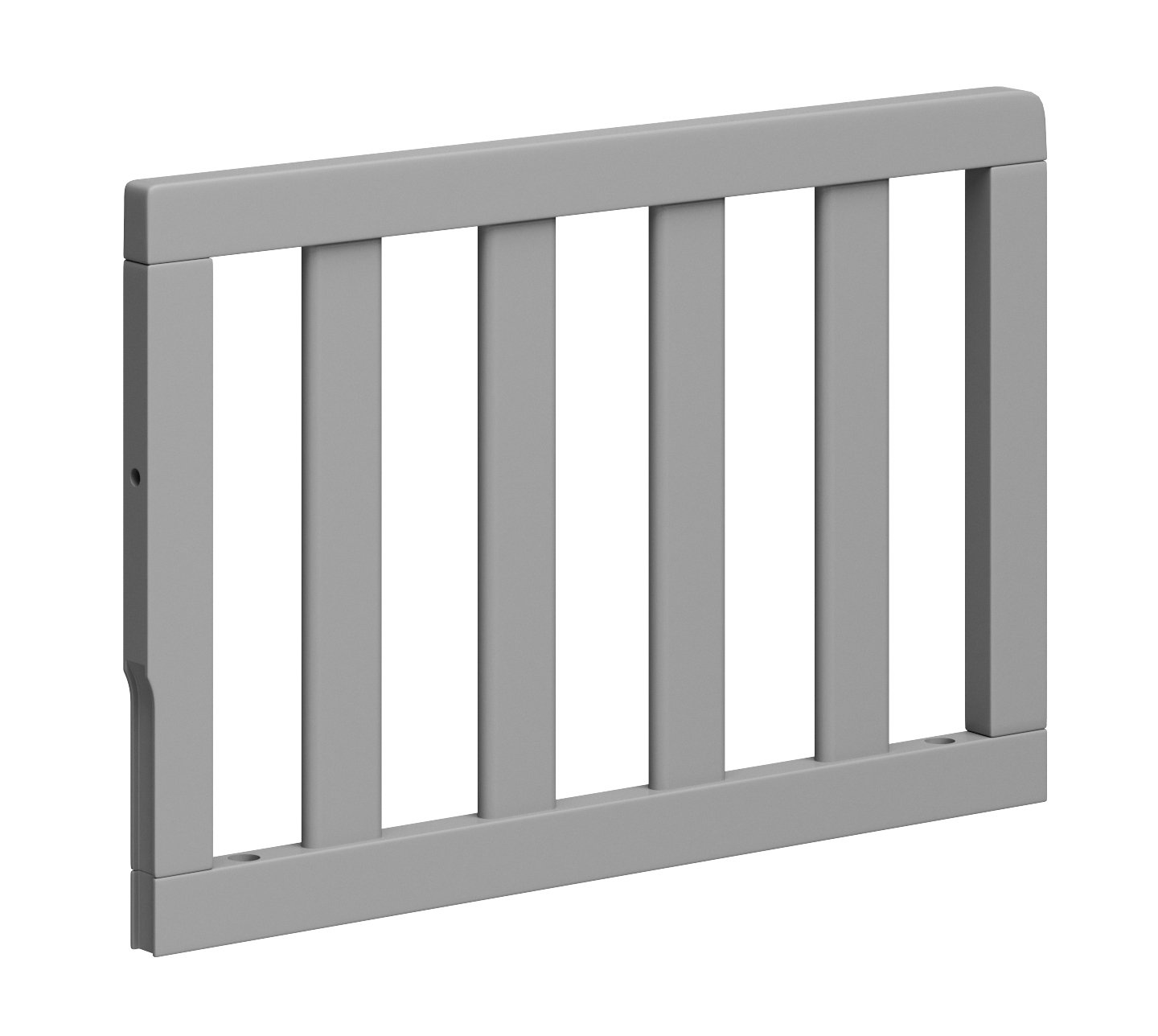 Storkcraft & Graco Toddler Safety Guardrail with Slats (Pebble Gray) – GREENGUARD Gold Certified, Converts Compatible Storkcraft & Graco Crib to Toddler Bed, Each Guardrail Sold Individually Slats Pebble Gray